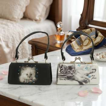 2er Set Liebliche Geldtasche Katze